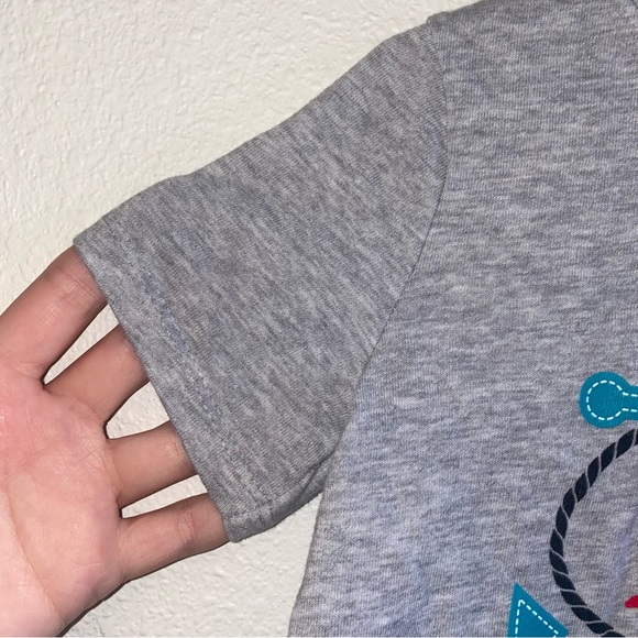3/$12 Nautical Crab and Anchor Sea You Later Gray Graphic Tee Size 24 Months - Picture 5 of 7